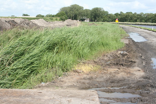 En datzelfde geldt voor dit gedeelte... Wordt het kanaal behoorlijk breder! (Of komt er aan de andere kant weer land bij?)