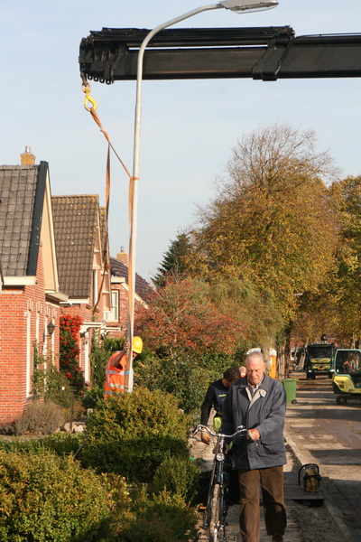 Hij is toch weer op de fiets over de brug gekomen, oud-Noordhorner Ep Homan, recht voor zijn raap als altijd: "Schaiten ja niks op!"
