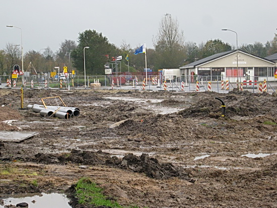 Overzicht van het tunnelterrein west, van noord naar zuid... Hier kan ik geen chocola van maken.... (Ik mis waarnemer Ep Homan. Hoe zou het met hem gaan na de operatie?)