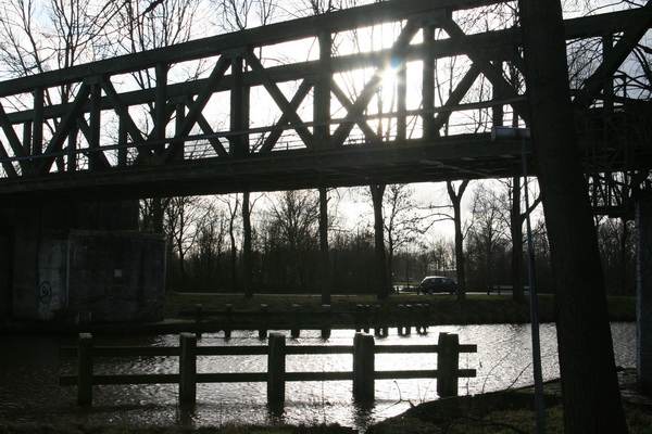 Spoorbrug anno december 2013