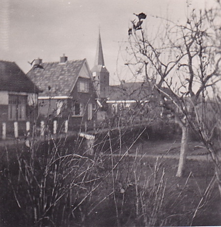 LJL Gezicht op Achterweg vanuit de kamer sept48 verkl